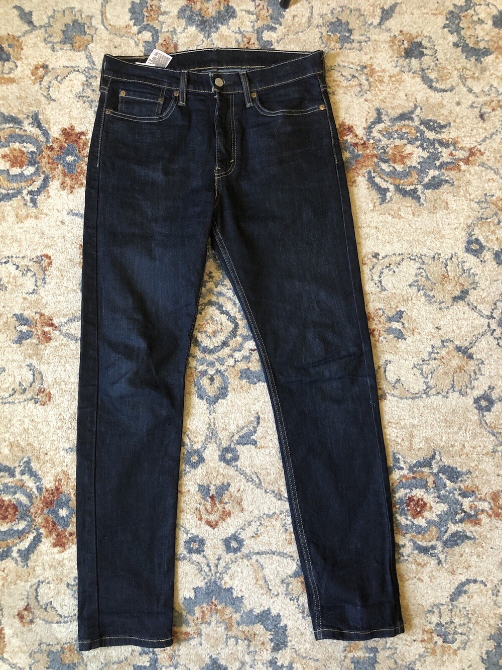 Levis 510 Super Skinny Jeans Mens 32X32 Black Denim Dark Wash Vintage